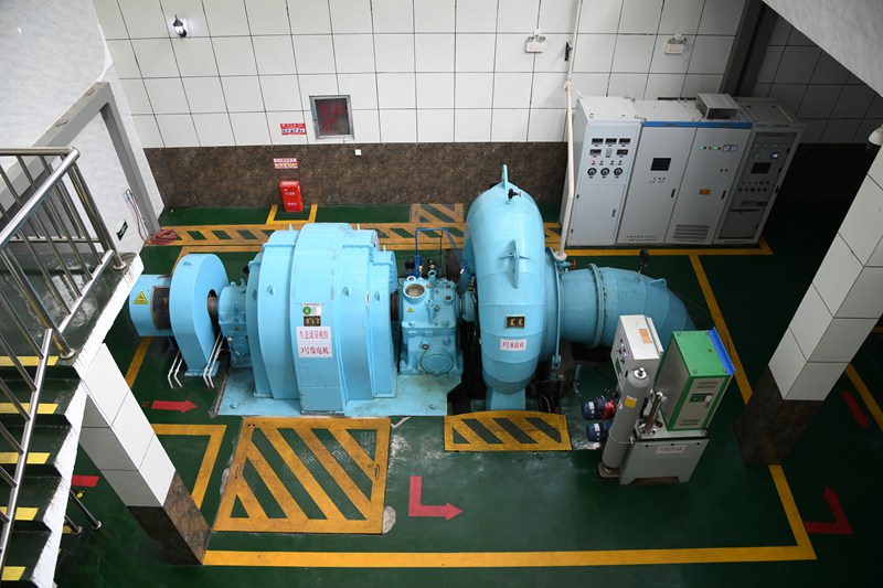 位于施秉縣的觀音巖水電站生態(tài)流量機組運行中。潘希來 攝 (1)