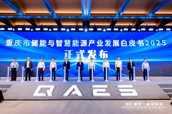 《重慶市儲(chǔ)能與智慧能源產(chǎn)業(yè)發(fā)展白皮書2025》發(fā)布現(xiàn)場(chǎng)。主辦方供圖