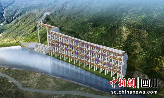 工程效果圖。華電金上公司 供圖