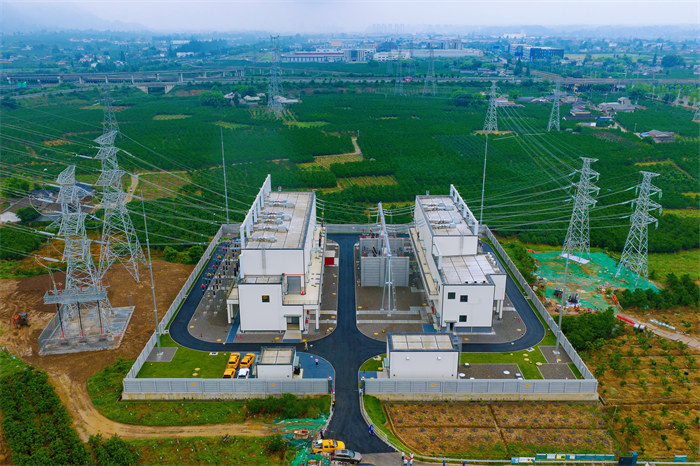 2026年5月25日，成都鶴山220千伏變電站全景。陳紅梅攝