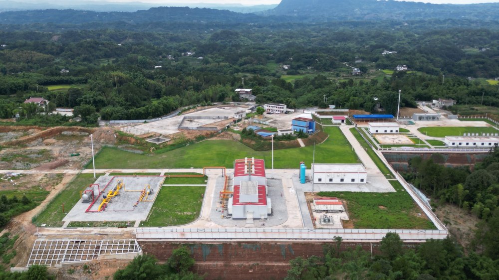 四川首座儲氣庫群。西南油氣田供圖